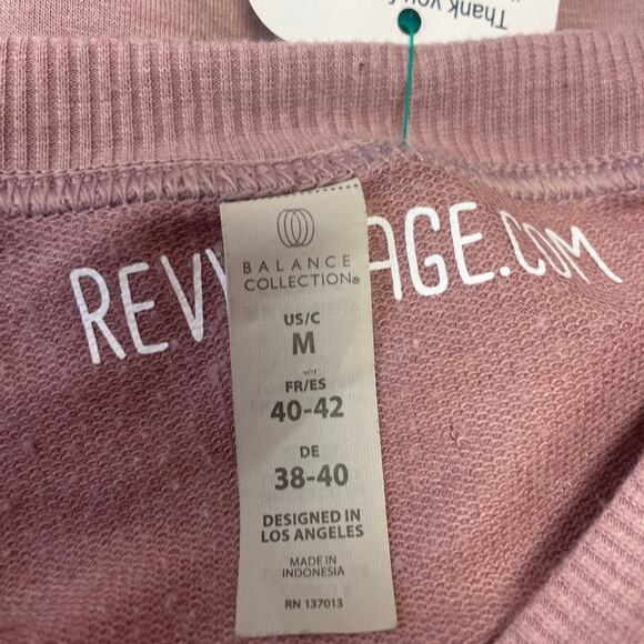 Hand Printed Upcycled Womens Medium Vintage Book Flower Lightweight Sweatshirt - Picture 5 of 5